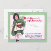 グリーンを着た少女シャーロック ポストカード (正面/裏面)