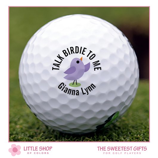 グリーンを置くブルーバードモノグラムの ゴルフボール