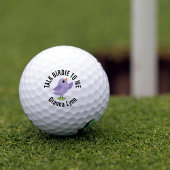 グリーンを置くブルーバードモノグラムの ゴルフボール