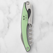 グリーンアイによる猫顔のブラックエッチング ソムリエナイフ (裏面)