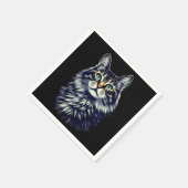 グリーンアイキャット スタンダードカクテルナプキン (角)