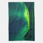 グリーンアイスランド北方灯 キッチンタオル (縦)