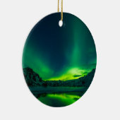 グリーンアイスランド北方灯 セラミックオーナメント (右)
