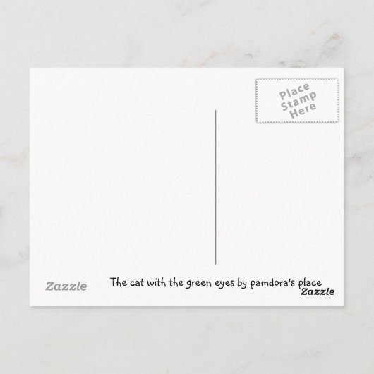 グリーンアイズのポストカード ポストカード (裏面)