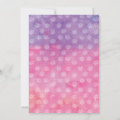 グリーンアイズブロンドガールベットバースデーパーティー 招待状 (裏面)