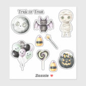 グリーンアイズ ハロウィン 月 シール (シート)