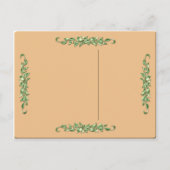 グリーンアイドカリコキッテンハッピーバースデーはがき ポストカード (裏面)