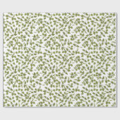 グリーンアイビーつる植物ラッピング紙 ラッピングペーパー (フラット)