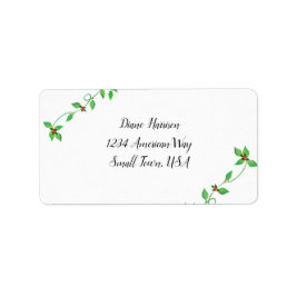 グリーンアイビーのピンク結婚の芽 ラベル