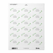 グリーンアイビーのピンク結婚の芽 ラベル (フルシート)