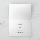 グリーンアイビーのピンク色の芽結婚は有難う カード (内部)