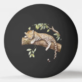 グリーンアイビーヒョウ 卓球ボール (裏面)