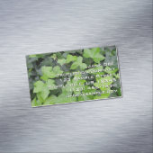 グリーンアイビーボタニカルプリント マグネット名刺 (インサイチュ)