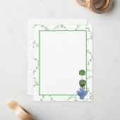 グリーンアイビーラティストピアリージンジャージャールジャー ノートカード (正面/裏面インサイチュ)