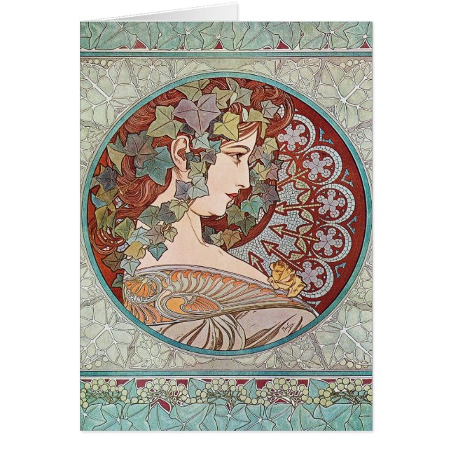 グリーンアイビー女神アート (正面)