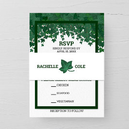 グリーンアイビー庭園の結婚式 招待状ベリーバンド