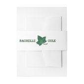 グリーンアイビー庭園の結婚式 招待状ベリーバンド (正面例)