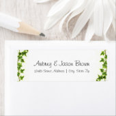 グリーンアイビー – 差出人住所ラベル ラベル (インサイチュ)