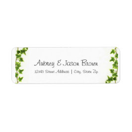 グリーンアイビー – 差出人住所ラベル ラベル