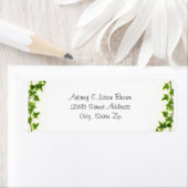 グリーンアイビー – 差出人住所ラベル ラベル (インサイチュ)