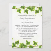 グリーンアイビー - 結婚式の招待状 招待状 (正面)
