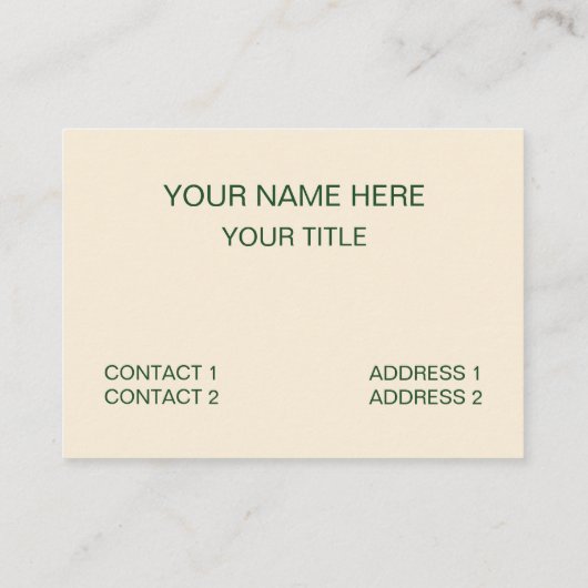 グリーンアイボリーカラー水玉模様 名刺 (裏面)