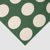 グリーンアイボリー水玉模様 薄葉紙 (詳細)