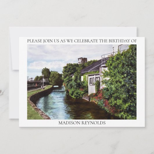 グリーンアイランドイラストレーション招待状 招待状 (正面)