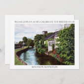 グリーンアイランドイラストレーション招待状 招待状 (正面/裏面)