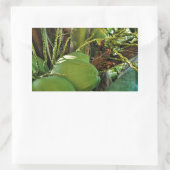 グリーンアイランドココナッツパームツリー 長方形シール (バッグ)