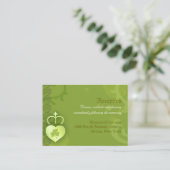 グリーンアイリッシュウェディングレセプション エンクロージャーカード (スタンド正面)