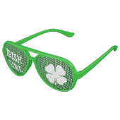 グリーンアイリッシュガールSt patricks dayパーティーシェード アビエーターサングラス (アングル)