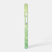 グリーンアイリッシュクローバーシャムロックの色合い iPhone 16ケース (左側面)