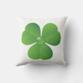 グリーンアイリッシュクローバーセントパトリックの日 クッション (裏面)