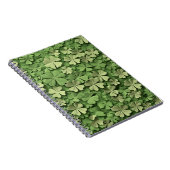 グリーンアイリッシュケルトのクローバーのシャムロック ノートブック (右側)