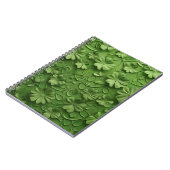 グリーンアイリッシュケルトのクローバーのシャムロック ノートブック (左側)