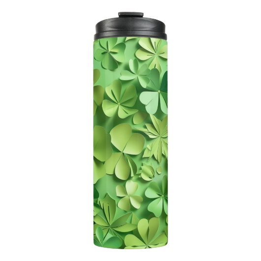 グリーンアイリッシュケルトのシャムロックの色合い タンブラー (正面)