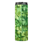 グリーンアイリッシュケルトのシャムロックの色合い タンブラー (裏面)