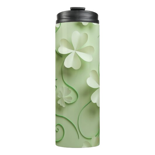 グリーンアイリッシュケルトのシャムロックの色合い タンブラー (正面)