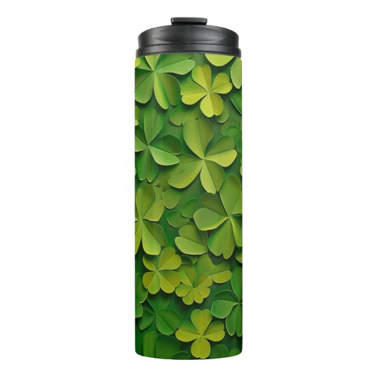 グリーンアイリッシュケルトのシャムロックの色合い タンブラー (正面)