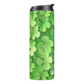 グリーンアイリッシュケルトのシャムロックの色合い タンブラー (回転左)