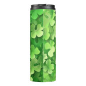 グリーンアイリッシュケルトのシャムロックの色合い タンブラー (裏面)