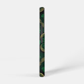 グリーンアイリッシュケルトのシャムロックの色合い SAMSUNG GALAXYケース (右側面)