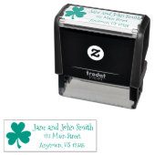 グリーンアイリッシュシャムロックラックスクローバーセントパトリックの日 セルフインキングスタンプ (インサイチュ)