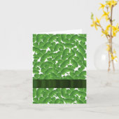 グリーンアイリッシュシャムロパーソナライズされたック カード (黄色い花)