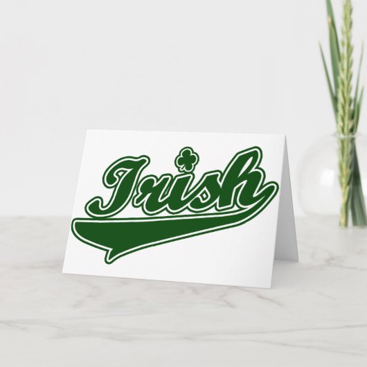 グリーンアイリッシュシャームロック カード (正面)