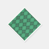 グリーンアイリッシュナアーガイルプキンス スタンダードカクテルナプキン (角)