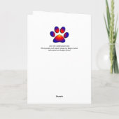 グリーンアイリッシュビールを飲むセントパトリックのデイキャット カード (裏面)