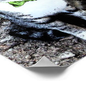 グリーンアイリッシュビールを飲むセントパトリックのデイキャット ポスター (角)