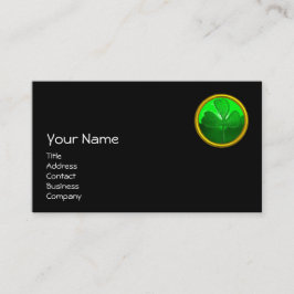 グリーンアイリッシュビールを飲むセントパトリックのデイキャット 名刺